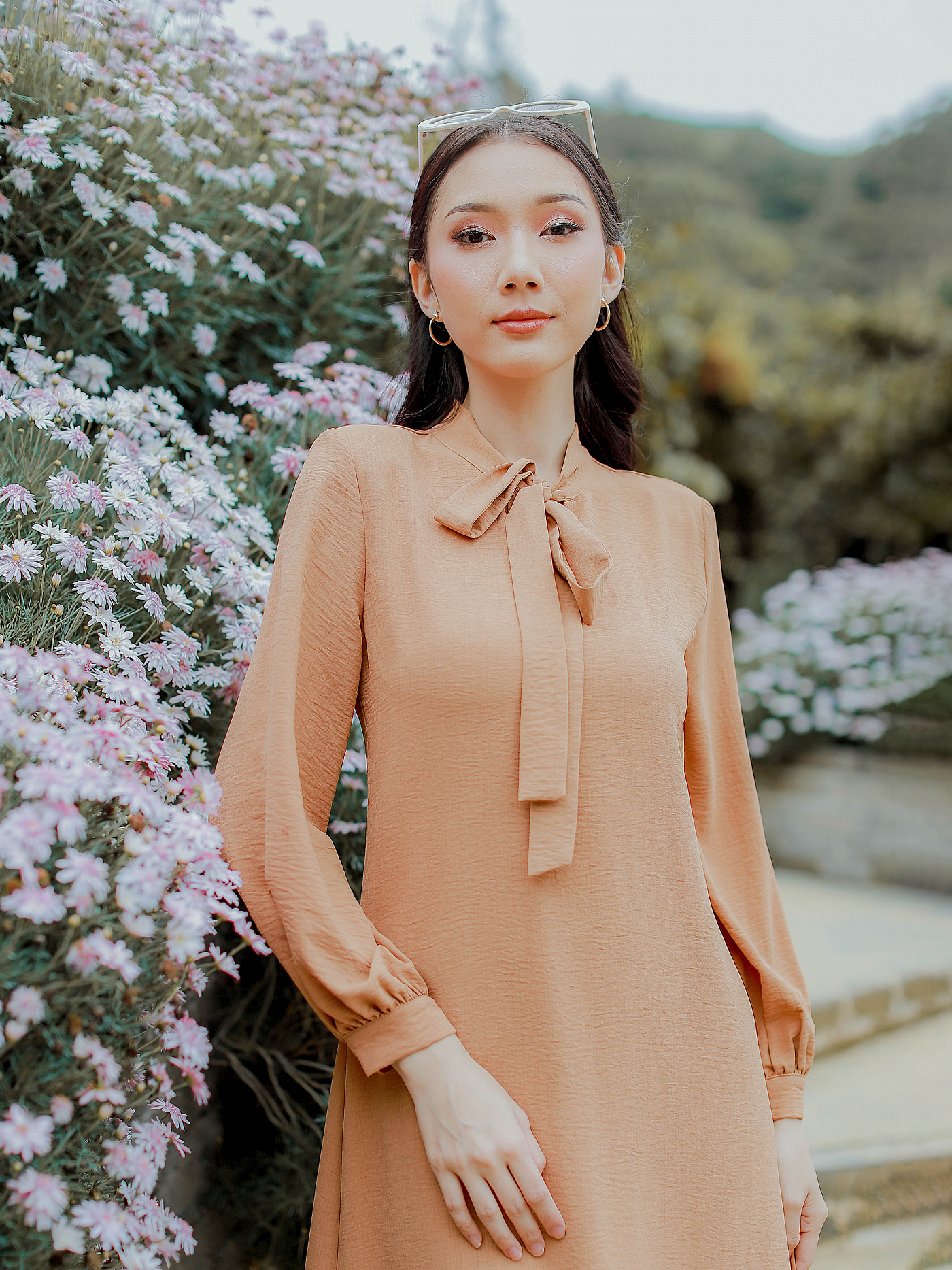 VELISAA DRESS - CARAMEL